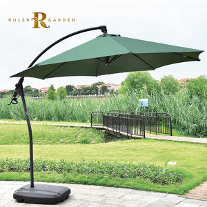 Poste lateral de lujo 4x4 <span class=keywords><strong>3x3</strong></span> cuadrado fuerte exterior balcón verano solar sombrillas patio sombrilla paraguas personalizado con impresión de logotipo - Product Image 1