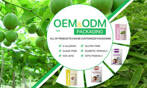 100% ธรรมชาติไม่มีเทียม Monkfruit สารให้ความหวานน้ำตาลแทนพระภิกษุสงฆ์ผลไม้ Erythritol สารให้ความหวานเป็นกลุ่มราคา - Product Image 5