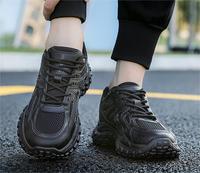 Chaussures de sport pour hommes OEM tendance avec semelle en caoutchouc, légères, antidérapantes, résistantes à l'usure, en maille de coton et EVA