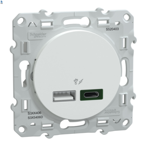 คอนเนคเตอร์ USB สำหรับเซ็นเซอร์คอนโทรลเลอร์ PLC แบบตัวเมีย 2 พอร์ต แบบฝังตรง IP20 ของแท้ใหม่เอี่ยม รุ่น S520403 - Product Image 1