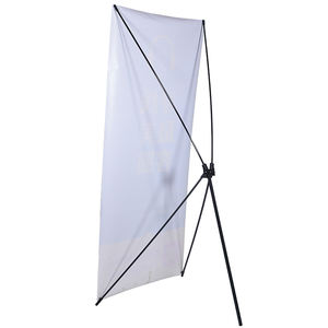 Support de bannière en X à hauteur réglable - Poteau télescopique de 3 à 6 pieds, base lestée au <span class=keywords><strong>sable</strong></span>, résistant aux intempéries, résistant aux chocs, utilisation intérieure/extérieure - Product Image 2