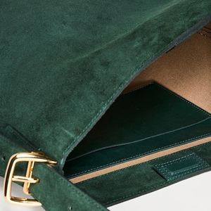 Sac fourre-tout essentiel en cuir suédé couleur unie personnalisé pour femme, portable, à bandoulière unique, idéal pour les voyages et le shopping, toutes saisons - Product Image 4