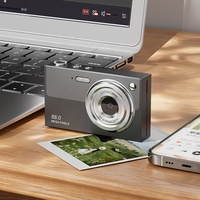 Nouvel appareil photo numérique portable pour enfants et étudiants, double caméra SD, zoom optique 7x CMOS, stabilisation d'image électronique pour jeunes sur le campus