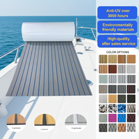 Revêtement de pont de bateau auto-adhésif durable Ocean en mousse EVA, imperméable, antidérapant, écologique, pour surface marine, bateaux à moteur et voiliers