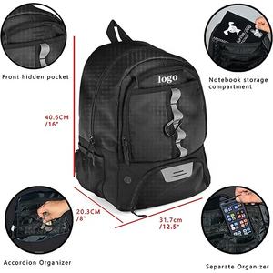 Sac à dos de sport pour étudiants, école, gymnase, extérieur, en tissu Oxford, personnalisé BSCI, unisexe, pour jeunes, basketball, volleyball - Product Image 2