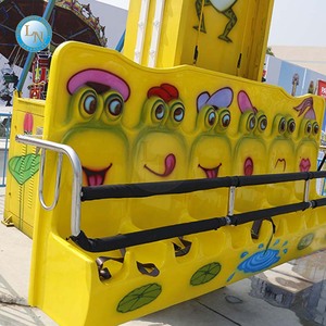 Parque Temático Paseos <span class=keywords><strong>Happy</strong></span> <span class=keywords><strong>Land</strong></span> Atracciones Niños Juegos eléctricos al aire libre Salto de rana Paseos Mini Drop Tower - Product Image 6