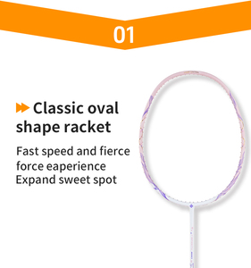 Raquette de badminton Lingmei R680 entièrement en fibre de carbone - Product Image 4