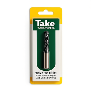 Foret universel en carbure Ttake Ta1001, revêtement Nano TiAlN, forets non percés 3Xd - Product Image 2