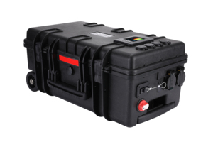 Guangdong 1200w portatile centrale elettrica con carrello di stoccaggio Lifepo4 robusto batteria al litio Trolley barca banca valigia marina