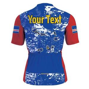 Maglia da Ciclismo Personalizzata con Bandiera del Capo Verde, Manica Corta, Zip Intera, Design Personalizzato - Product Image 2