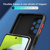 Hybride PC TPU Mat Translucide Étui Rigide Anneau Magnétique Couverture Arrière Pour Samsung Galaxy A33 5G Cas A31 A32 A5 S20 S21 S22 Plus