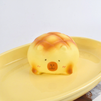 Ours réaliste en mousse souple à récupération lente, jouet anti-stress et de décompression, provenant de la province du Zhejiang