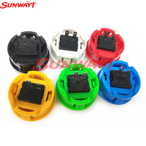 30mm Sanwa Type Plastic Momentary Round Push Button <b>Arcade</b> Plastic Push Button with Built-in Microswitch for Sale - Product Image 6