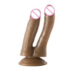 Dildo Realistis Ultra-Lembut Dua Sisi untuk Pemula dengan Alas Hisap Berlekuk untuk Bermain Tanpa Tangan, Dildo Fleksibel untuk Gay - Product Image 5