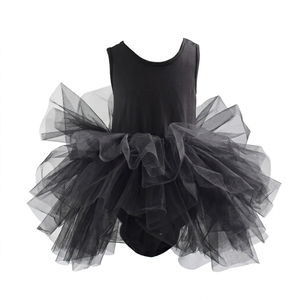 Vestito Tutù da Balletto per Bambine, Abito in Tulle Senza Maniche in Cotone e Spandex, Costume Personalizzato OEM per Spettacoli di Danza - Product Image 3