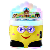 Machine de jeu d'arcade pour enfants à monnayeur : Jouet de frappe Crazy Frog Hammer avec interface en anglais