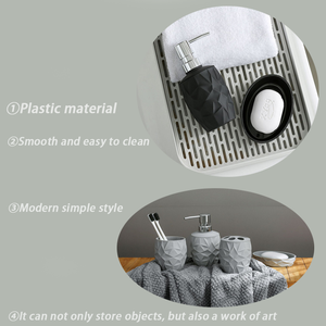 Juego de <span class=keywords><strong>baño</strong></span> de plástico de diseño moderno de alta calidad, productos de <span class=keywords><strong>baño</strong></span> duraderos, <span class=keywords><strong>accesorios</strong></span> de <span class=keywords><strong>baño</strong></span>, <span class=keywords><strong>accesorios</strong></span> de <span class=keywords><strong>baño</strong></span> <span class=keywords><strong>bonitos</strong></span> - Product Image 2