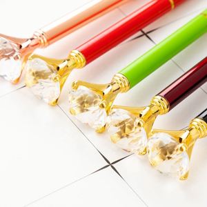 Diamond Tip Wholesale Manufacturer Promotion Blue Black Red Soft Promotional Metal <b>Pens</b> Ballpoint With Custom Logo - Product Image 3