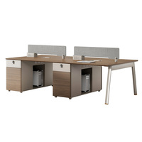 Table de dessin en bois moderne et écologique, configuration de bureau, postes de travail modulaires, rangement avec tiroirs, cloisons de bureau