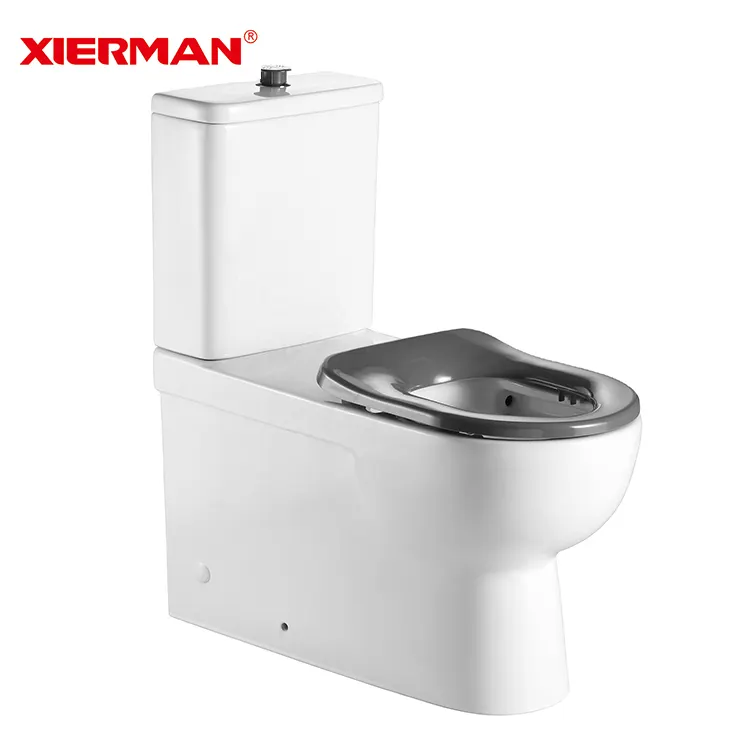 Avustralya standart banyo WC seramik tuvalet iki parçalı engelli yüksek tuvaletler ile engelli klozet