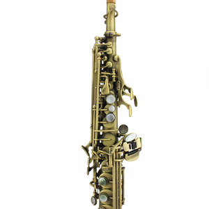 Popolare di Grado Antico Bronzo Verde Dritto Sax Soprano Sassofono - Product Image 1