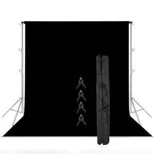 Miaotu Fond Photo Studio Backdrop Gold Silver Stand Stainless Steel Professional Background Support