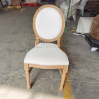 Chaise de salle de réunion détachable style Louis en plastique imitation bois pour événements, chaises d'invités avec dossier en maille et dossier rond, nouvelle décoration