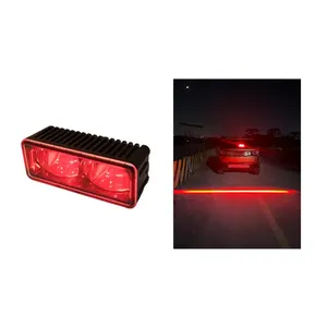 Carro Motocicleta Iluminação Vermelho/Azul Emergência trabalhando Rear-end manter o espaço Rearing Segurança segurança Aviso led off road Luz