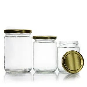 Hermetic Recycled 2Oz 3Oz 4Oz 5Oz 6Oz 8Oz 10Oz 12Oz Hermetic Glass Jam Jar For Shower Favors