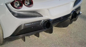 Nouvel arrivage Diffuseur de pare-chocs arrière en fibre de carbone style N pour <span class=keywords><strong>Ferrari</strong></span> <span class=keywords><strong>F8</strong></span> Tributo Spider 2021 Diffuseur arrière Spoiler arrière - Product Image 6