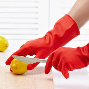 OEM ODM Guantes largos de goma para el hogar Alta elasticidad Sin polvo Limpieza de la cocina de alimentos Guantes domésticos de látex sin forro - Product Image 2