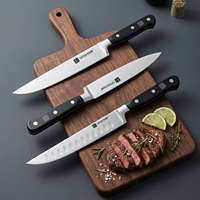 Lot de 3 couteaux de boucher professionnels de haute qualité, ultra-affûtés, anti-rouille, pour la découpe de viande