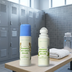 Déodorant anti-transpirant puissant en roll-on, parfumé, pour une peau douce sous les aisselles, naturel et confortable pour les hommes - Product Image 1