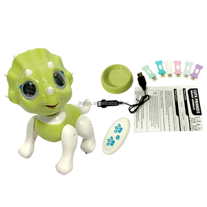 भाग्यशाली खिलौने Rc डायनासोर खिलौने रिमोट कंट्रोल रोबोट खिलौना, इंटरैक्टिव इशारों कार्यक्रम के साथ चलने और बच्चों के लिए उपहार विचार - Product Image 1