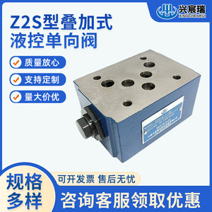 วาล์วตรวจสอบไฮดรอลิก Z2S10 1 3X แบบควบคุมทิศทาง สำหรับน้ำมันแรงดันสูง ตัววาล์วทำจากเหล็กหล่อ - Product Image 5