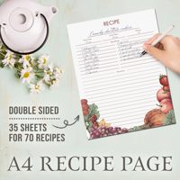 Diy personnalisé cuir famille petit 4x6 8.5x11 carte vierge diviseur titulaire gardien cahier cuisinier livre livre de cuisine 3 anneaux recette liant