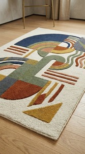 Handmade Moroccan Wool Carpet Hand Knotted Berber Rug Premium Quality <b>Floor</b> Covering for Luxury Residential Interior Design - Product Image 3