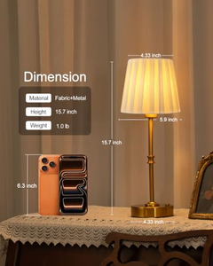 Lámpara de Mesa para Bodas, Equipada con Bombilla E14, Capacidad de Batería Personalizable de 5200 mAh, Adecuada para Diversos Entornos Decorativos - Product Image 4