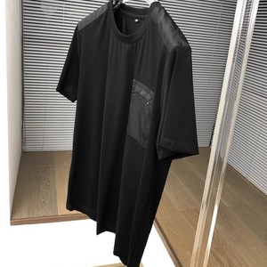 2024 abbigliamento traspirante a maniche corte di lusso firmato <span class=keywords><strong>semplice</strong></span> camicia <span class=keywords><strong>bianca</strong></span> comoda t-Shirt da uomo - Product Image 2