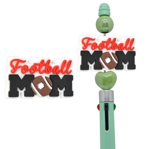Novedad: Cuentas de PVC Deportivas con Diseños Variados al por Mayor – Diseños de Béisbol, Fútbol, Baloncesto para Bolígrafos, Llaveros y Manualidades DIY - Product Image 4