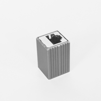 Coupleur en ligne blindé CAT6A RJ45 Femelle-Femelle, connecteur Ethernet Keystone, contacts en cuivre plaqué or, boîtier métallique
