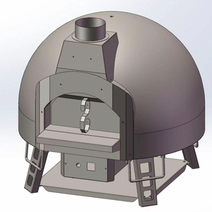 Guangzhou, buen precio bajo, venta de nuevos materiales, quemador de Gas italiano, <span class=keywords><strong>horno</strong></span> de pizza de leña giratorio eléctrico giratorio - Product Image 2