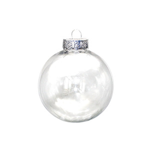 Décorations de sapin de Noël : boules de Noël transparentes, décorations suspendues de Noël : boules transparentes en plastique - Product Image 6