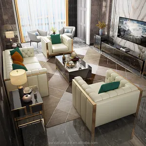 Mebel Kamar Hotel Set Sofa Rumah Mewah Mewah Kelas Atas Unik Dubai Vip