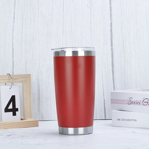Custom logo 20 oz Tumbler Cups Vacuum Insulated <b>Double</b> <b>Wall</b> 20oz Coffee Wine Beer Mug Stainless Steel Tumbler - Product Image 2