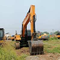 Excavatrice sur chenilles Hyundai 225LC-9S d'origine coréenne, de bonne qualité, peu d'heures de fonctionnement, d'occasion, hydraulique, pour travaux de construction, à vendre.