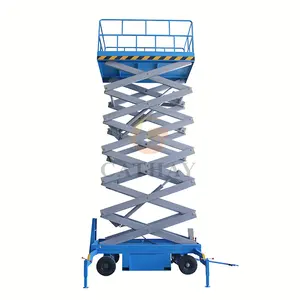 Manufacturer Lifting 14m ,500kg small outdoor scissor lift adjustable work platform portable scissor lift