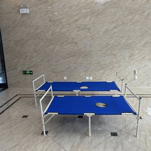 공장 직접 공급 이중 방수 옥스포드 천 접는 의료 침대 성인 병원 침대 치료 콜레라 침대 - Product Image 4