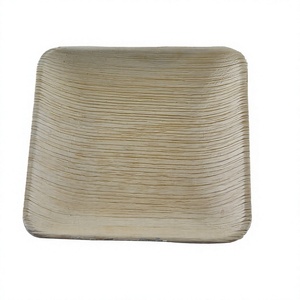 Plato Cuadrado de Bambú, Diseño Minimalista Sólido, Platos Biodegradables de 5 x 5 Pulgadas - Product Image 3