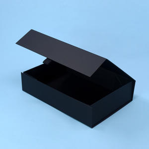 カスタムロゴパッケージクロージャーギフトボックスマットブラックラグジュアリーパッキング段ボール磁気ギフトボックスリジッドボックス板紙リサイクル可能 - Product Image 2